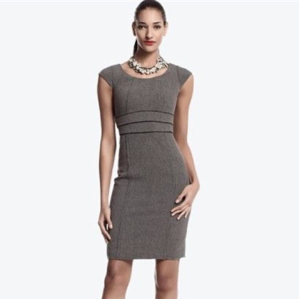 WHBM Cap Sleeve Tweed Career Dress, Size 6, EUC